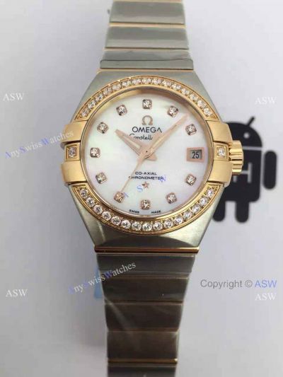 Replica Swiss Omega Constellation Watch Diamond Dial